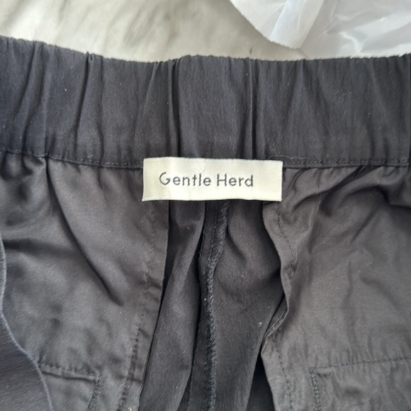 Gentle Herd Black Pocket Taper Cotton Nylon Blend Ankle High Waist Pants Size XL - Picture 8 of 10